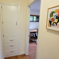 The hallway leading to the third bedroom inside 4441 Sandy Lane rd. Columbus Ohio.