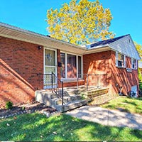 Another angle of the front yard at 4441 Sandy Lane rd. Columbus Ohio.